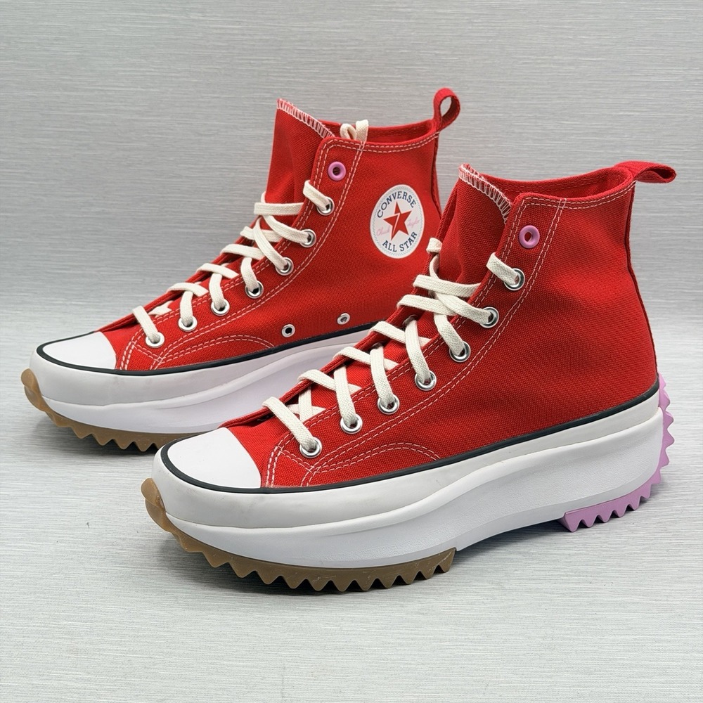 Converse Run Star Hike Women's 10.5 Men's 9 University Red Platform Hi 167107C